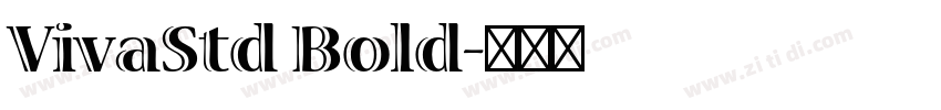 VivaStd Bold字体转换